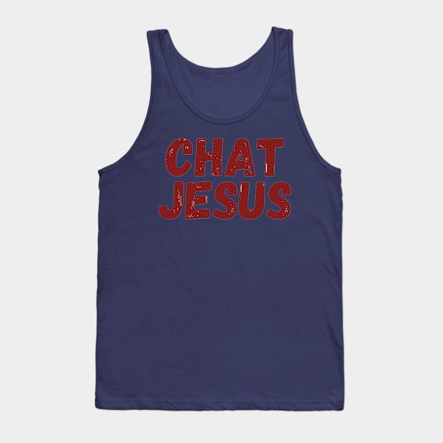 Chat Jesus By Abby Anime(c) Tank Top by Abby Anime